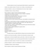 El alumno después de conocer de manera general deberá elaborar los siguientes puntos tomando como ejemplo la empresa “Excelencia”