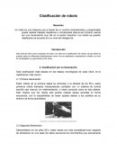 Clasificación de Robots