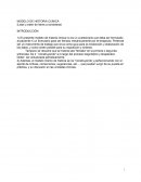 Historia clinica del modelo ensayoso