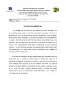 Educación Integral EDUCACIÓN AMBIENTAL