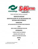 IDENTIFICACIÓN DE LAS NECESIDADES DEL SISTEMA MECATRÓNICO