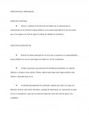 Actividades y desarrollo para alcanzar los objetivos