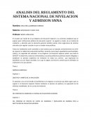 Ensayo ANALISIS DEL REGLAMENTO DEL SISTEMA NACIONAL DE NIVELACION Y ADMISION SNNA