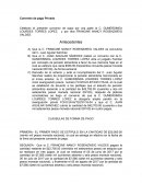 Como es el Convenio de pago Privado