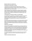 Desarrollo afectivo de la adolescencia