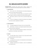 Trabajo sobre EL HOLOCAUSTO JUDÍO