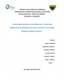 Proyecto de investigancion rendimiento academico