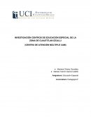 INVESTIGACIÓN CENTROS DE EDUCACIÓN ESPECIAL DE LA ZONA DE CUAUTITLAN IZCALLI