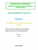 ¿Es suficiente el abasto de agua en la ciudad y en el campo?