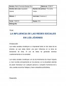 LA INFLUENCIA DE LAS REDES SOCIALES EN LOS JÓVENES