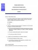 Examen Trabajo médico social