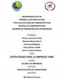 ESTRATEGIAS PARA LA EMPRESA TAME