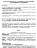 Acta de Constitución de asociacion la solucion en pocas palabras