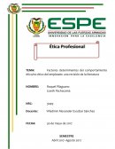 FACTORES DETERMINANTES DEL COMPORTAMIENTO ÉTICO/NO ÉTICO DEL EMPLEADO: UNA REVISIÓN DE LA LITERATURA