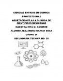 LAS APORTACIONES A LA QUIMICA DE CIENTIFICOS MEXICANOS