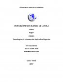 Tecnologías de Información Aplicada a Negocios - Bigtel