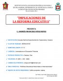 IMPLICACIONES DE LA REFORMA EDUCATIVA 2012