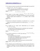 EJERCICIOS CINEMÁTICA ( I )