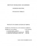 PROYECTO DE ESTUDIO DE TIEMPOS