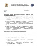 INSTRUCCIÓNES: COMPLETE LOS ENUNCIADOS A MANERA DE REPORTE VÍA RADIO UTILIZANDO LAS CLAVES POLICIACAS