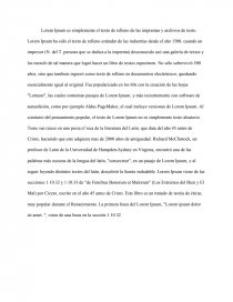 Lorem Ipsum - Reseña. Página 1