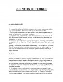 CUENTOS DE TERROR - LA CASA ABANDONADA