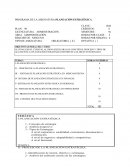 PROGRAMA DE LA ASIGNATURA:PLANEACIÓN ESTRATÉGICA