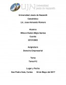 Derecho Empresarial Tema Tarea # 2