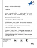MANUAL DE DESCRIPCION DE FUNCIONES