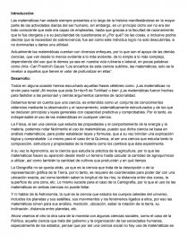 Las Matematicas aplicadas en otras ciencias. Página 1