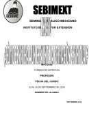 Ejemplo de la Formacion espiritial