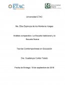 ESCUELA TRADICIONAL Y LA NUEVA ESCUELA