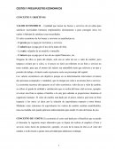 COSTOS Y PRESUPUESTOS ECONOMICOS