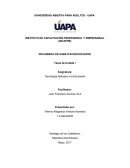 Tarea de Unidad I Asignatura: Tecnología Aplicada a la Educación