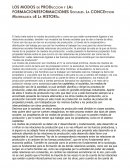 LOS MODOS de PRODuccion y LAs FORMACIONESFORMACIONES Sociales. La CONCEpcion Materialista dE La HISTORIa