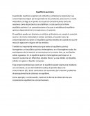 Resumen de Equilibrio Químico. El equilibrio puede ser dinámico o estático