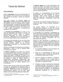 Como definir la gran Teoria de Skinner