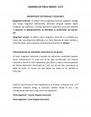 Magnitud vectorial: se define como magnitud vectorial cualquier medida que tenga magnitud (dimensión), dirección (Angulo medido desde cualquier eje explicito) y sentido (positivo o negativo)