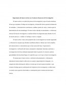 La Importancia del marco teórico en el contexto del proceso de Investigación