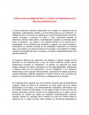 ¿Cómo crear un código de ética?