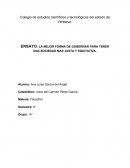 ENSAYO: LA MEJOR FORMA DE GOBERNAR PARA TENER UNA SOCIEDAD MAS JUSTA Y EQUITATIVA.