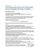 DISTENSIBILIDAD VASCULAR Y FUNCIONES DE LOS SISTEMAS ARTERIAL Y VENOSO
