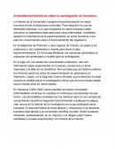 Los grandes Estudios sobre historia de investigacion en humanos