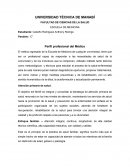 Perfil profesional del medico