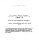 Los grandes Propositos de psicologia de la educacion