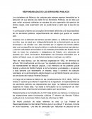 LA GRAN RESPONSABILIDA DE LOS SERVIDORES PUBLICOS