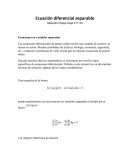 Ecuación diferencial separable
