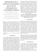 Implementación de un Sistema de instrumentación para la torre de enfriamiento de la Universidad del Atlántico
