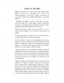 CARTA AL OLVIDO