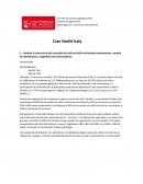 Analice la estructura del mercado del café en Italia incluyendo proveedores, canales de distribución y segmento de consumidores